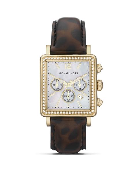 michael kors animal print watch.